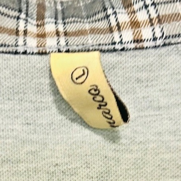 Pinkmarco Mens Gray Plaid Polo Shirt Short Sleeve Casual Size L - Picture 3 of 6